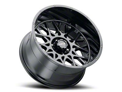 Vision Off-Road Rocker Gloss Black 8-Lug Wheel; 20x10; -25mm Offset (07-10 Sierra 3500 HD SRW)