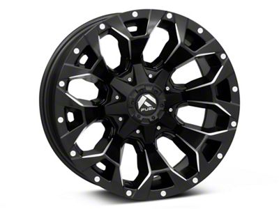 Fuel Wheels Assault Matte Black Milled 8-Lug Wheel; 17x9; 1mm Offset (07-10 Sierra 2500 HD)