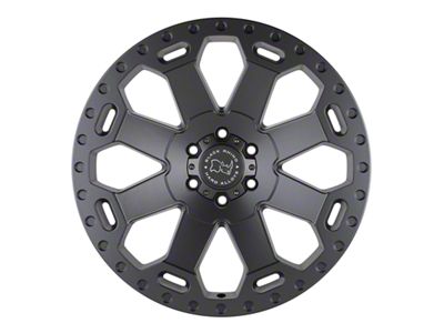 Black Rhino Warlord Matte Gunmetal 8-Lug Wheel; 20x9; 12mm Offset (11-14 Silverado 2500 HD)