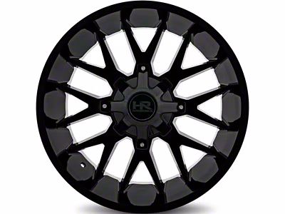 Hardrock Offroad H700 Affliction Gloss Black 8-Lug Wheel; 20x9; 0mm Offset (07-10 Sierra 2500 HD)
