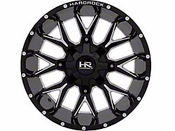 Hardrock Offroad H700 Affliction Gloss Black Milled 8-Lug Wheel; 20x12; -44mm Offset (06-08 RAM 1500 Mega Cab)