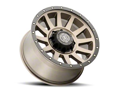 ICON Alloys Compression HD Bronze 8-Lug Wheel; 18x9; 12mm Offset (07-10 Sierra 2500 HD)