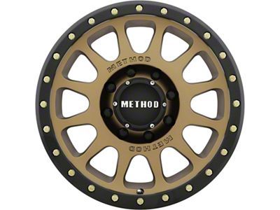 Method Race Wheels MR305 NV HD Bronze with Matte Black Lip 8-Lug Wheel; 18x9; 18mm Offset (03-09 RAM 2500)