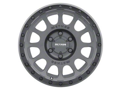 Method Race Wheels MR305 NV Matte Black with Gloss Black Lip 8-Lug Wheel; 17x8.5; 0mm Offset (03-09 RAM 2500)