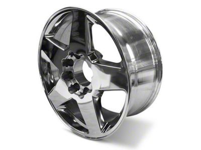 5-Spoke Replica Aluminum Polished 8-Lug Wheel; 20x8.5; 44mm Offset (15-19 Sierra 3500 HD SRW)