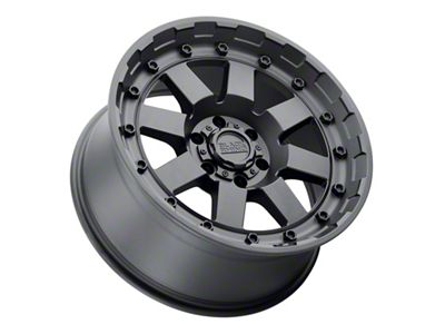 Black Rhino Cleghorn Matte Black 8-Lug Wheel; 17x8.5; 6mm Offset (07-10 Silverado 2500 HD)