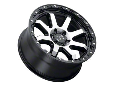 Black Rhino Coyote Gloss Black Machined 8-Lug Wheel; 18x9; 6mm Offset (10-18 RAM 2500)