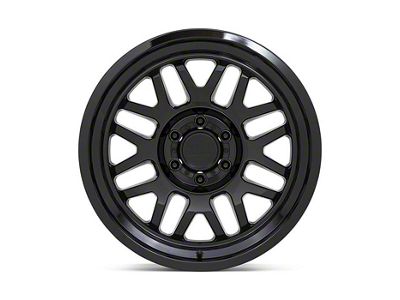 Black Rhino Delta Gloss Black 8-Lug Wheel; 17x9.5; -18mm Offset (07-10 Sierra 3500 HD SRW)