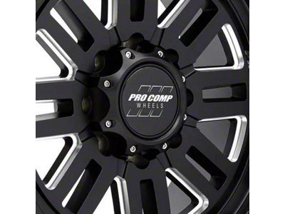 Pro Comp Wheels Cognito Satin Black Milled 8-Lug Wheel; 20x9; 0mm Offset (07-10 Silverado 2500 HD)