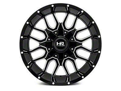 Hardrock Offroad Commander Gloss Black Milled 8-Lug Wheel; 20x12; -51mm Offset (03-09 RAM 2500)