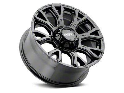 Ultra Wheels Scorpion Gloss Black 8-Lug Wheel; 17x9; 12mm Offset (19-24 RAM 3500 SRW)