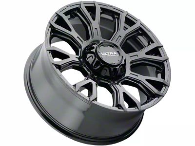 Ultra Wheels Scorpion Gloss Black 8-Lug Wheel; 20x9; 18mm Offset (07-10 Sierra 3500 HD SRW)