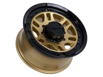 Tremor Wheels 105 Shaker Gloss Gold with Gloss Black Lip 8-Lug Wheel; 20x9; 0mm Offset (11-14 Sierra 2500 HD)