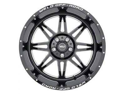 Weld Off-Road Cheyenne Gloss Black Milled 8-Lug Wheel; 20x9; 0mm Offset (11-14 Sierra 3500 HD SRW)