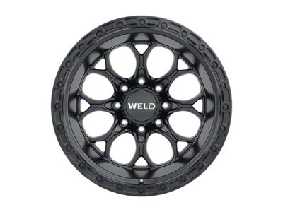 Weld Off-Road Ledge Eight Satin Black 8-Lug Wheel; 20x10; -18mm Offset (15-19 Sierra 3500 HD SRW)