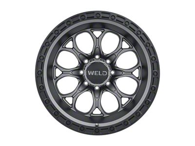 Weld Off-Road Ledge Eight Satin Gunmetal 8-Lug Wheel; 20x10; -18mm Offset (20-24 Sierra 3500 HD SRW)