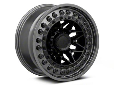 Black Rhino Alpha Matte Black with Gunmetal Lip 8-Lug Wheel; 18x9; 20mm Offset (20-24 Sierra 2500 HD)