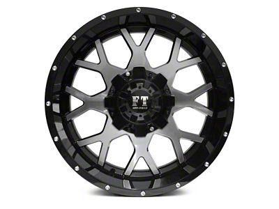 Full Throttle Off Road FT0151 Gloss Black Machined 8-Lug Wheel; 20x10; -24mm Offset (20-24 Silverado 2500 HD)