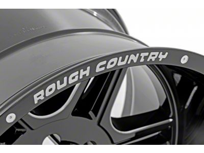 Rough Country 92 Series Gloss Black Machined 8-Lug Wheel; 20x12; -44mm Offset (03-09 RAM 2500)