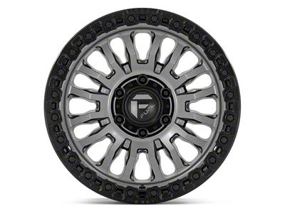 Fuel Wheels Rincon Matte Gunmetal with Black Ring 8-Lug Wheel; 18x9; -12mm Offset (10-18 RAM 2500)