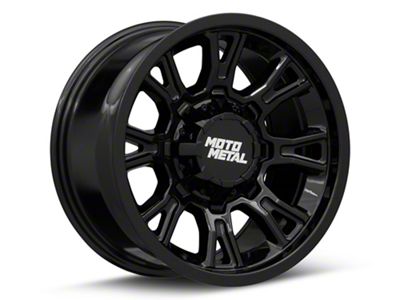 Moto Metal Legacy Gloss Black 8-Lug Wheel; 20x10; -18mm Offset (15-19 Sierra 2500 HD)