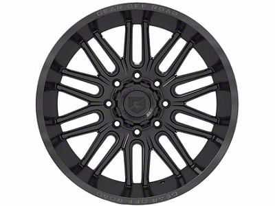 Gear Off-Road Lumen Gloss Black 8-Lug Wheel; 20x10; -12mm Offset (20-24 Sierra 3500 HD SRW)