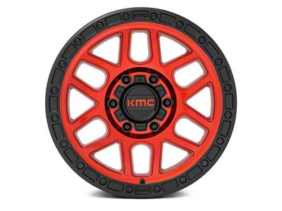 KMC Mesa Candy Red with Black Lip 8-Lug Wheel; 20x9; 0mm Offset (07-10 Silverado 2500 HD)