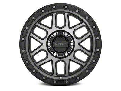 KMC Mesa Satin Black with Gray Tint 8-Lug Wheel; 18x9; 18mm Offset (10-18 RAM 2500)