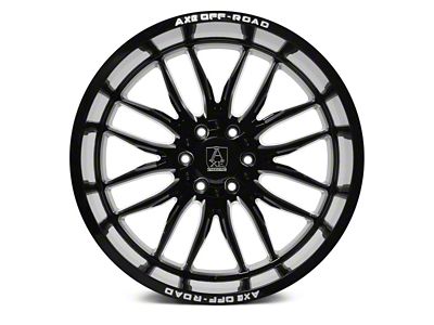 Axe Wheels Hades Gloss Black Milled 8-Lug Wheel; 22x12; -44mm Offset (07-10 Sierra 3500 HD SRW)
