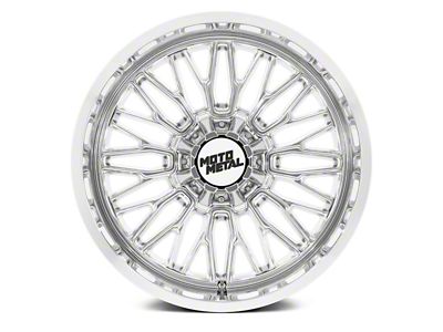 Moto Metal Stinger Chrome 8-Lug Wheel; 20x10; -18mm Offset (15-19 Sierra 3500 HD SRW)