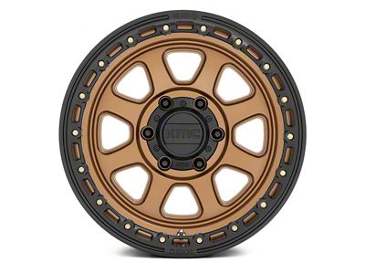 KMC Chase Matte Bronze with Black Lip 8-Lug Wheel; 20x9; 0mm Offset (07-10 Silverado 2500 HD)