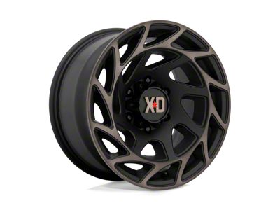 XD Onslaught Satin Black with Bronze Tint 8-Lug Wheel; 20x10; -18mm Offset (19-24 RAM 2500)