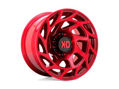 XD Onslaught Candy Red 8-Lug Wheel; 20x9; 0mm Offset (15-19 Silverado 2500 HD)