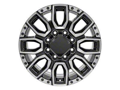 CV97B Black Milled 8-Lug Wheel; 20x8.5; 47mm Offset (15-19 Sierra 2500 HD)