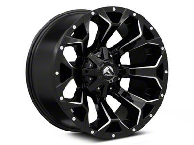 Fuel Wheels Assault Gloss Black Milled 8-Lug Wheel; 20x9; 1mm Offset (15-19 Sierra 2500 HD)