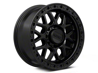 KMC GRS Satin Black 8-Lug Wheel; 17x9; 18mm Offset (11-14 Sierra 2500 HD)