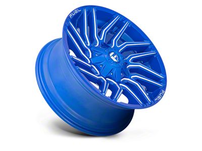 Fuel Wheels Typhoon Anodized Blue Milled 8-Lug Wheel; 20x9; 1mm Offset (06-08 RAM 1500 Mega Cab)