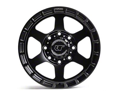 VR Forged D14 Matte Black 8-Lug 4-Wheel Kit; 18x9; 6mm Offset (20-24 Silverado 3500 HD SRW)