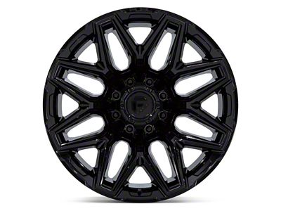Fuel Wheels Flux Gloss Black 8-Lug Wheel; 20x10; -18mm Offset (07-10 Silverado 2500 HD)