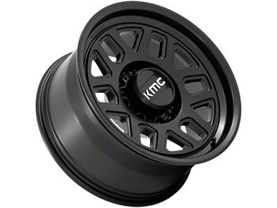 KMC Mesa Satin Black 8-Lug Wheel; 18x9; 0mm Offset (07-10 Silverado 3500 HD SRW)