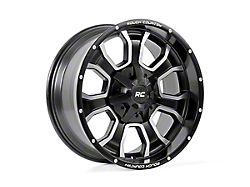 Rough Country 93 Series Matte Black Milled 8-Lug Wheel; 20x10; -18mm Offset (07-10 Silverado 2500 HD)