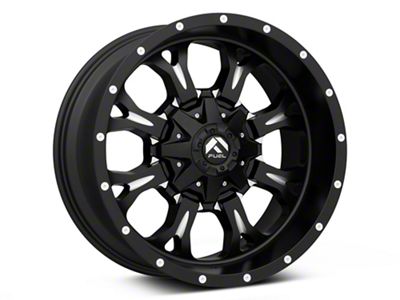 Fuel Wheels Krank Matte Black Milled 8-Lug Wheel; 20x10; -24mm Offset (07-10 Sierra 2500 HD)