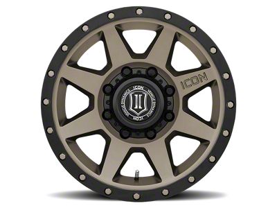 ICON Alloys Rebound HD Bronze 8-Lug Wheel; 18x9; 12mm Offset (07-10 Sierra 2500 HD)