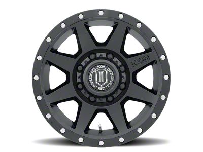 ICON Alloys Rebound HD Satin Black 8-Lug Wheel; 18x9; 12mm Offset (03-09 RAM 3500 SRW)