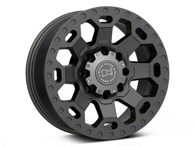 Black Rhino Warlord Matte Gunmetal 8-Lug Wheel; 17x9; 12mm Offset (10-18 RAM 2500)