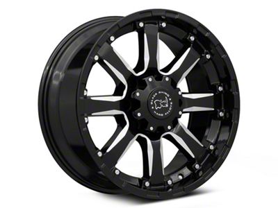 Black Rhino Sierra Gloss Black Milled 8-Lug Wheel; 20x9; 12mm Offset (19-24 RAM 2500)