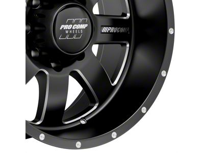 Pro Comp Wheels Trilogy Satin Black 8-Lug Wheel; 20x10; -18mm Offset (10-18 RAM 2500)