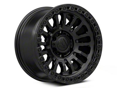 Fuel Wheels Rincon Matte Black with Gloss Black Lip 8-Lug Wheel; 17x9; 1mm Offset (03-09 RAM 2500)