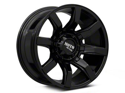 Moto Metal Spider Gloss Black 8-Lug Wheel; 20x10; 12mm Offset (03-09 RAM 2500)