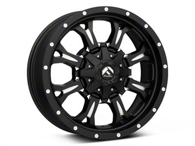 Fuel Wheels Krank Matte Black Milled 8-Lug Wheel; 20x9; 20mm Offset (10-18 RAM 2500)